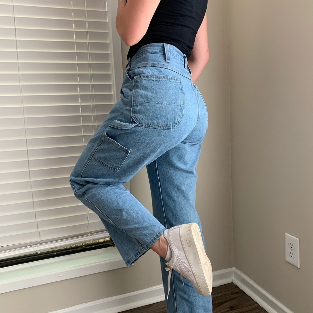 Vintage faded glory high waisted wide leg jeans